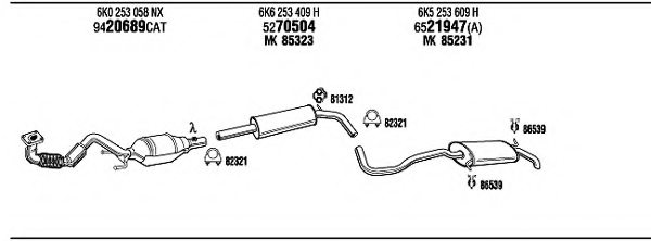 FONOS SE60092 Exhaust System